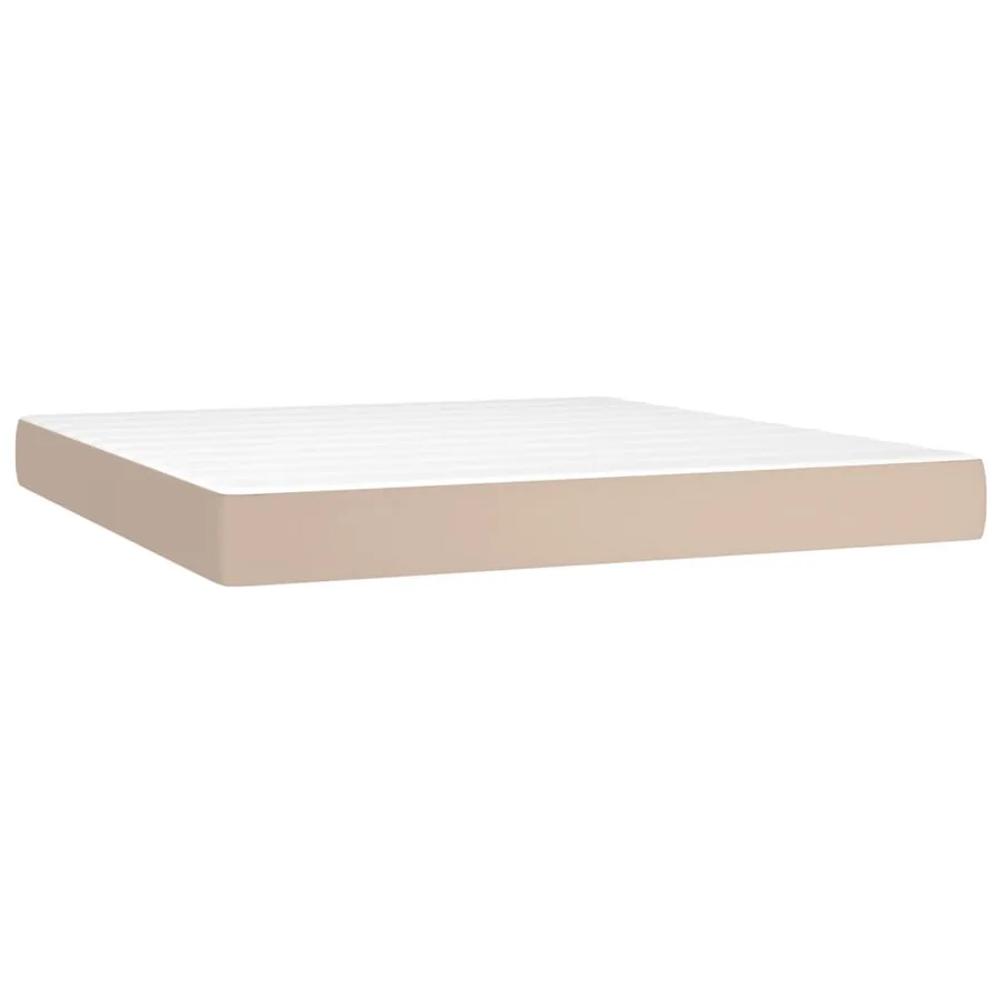 Matelas de lit à ressorts ensachés fermeté moyenne Cappuccino 180x200x20cm - 2