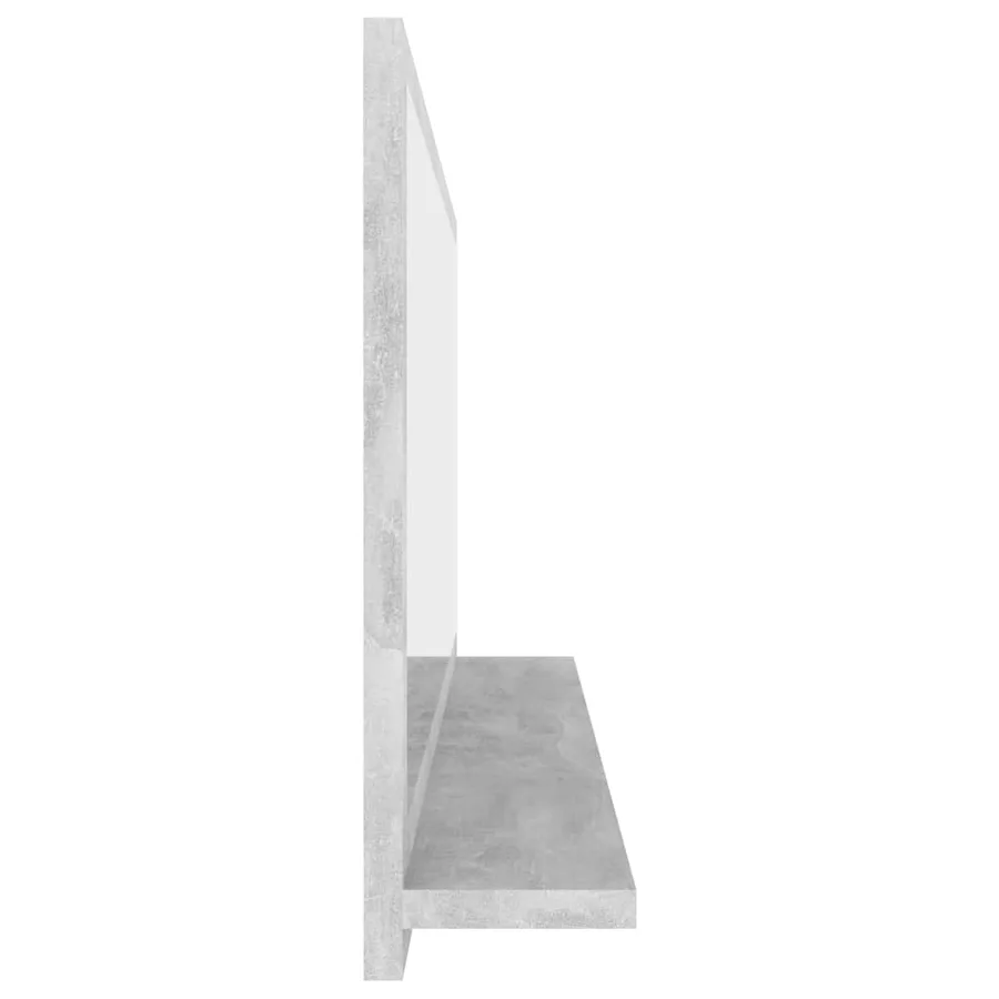 Miroir de salle de bain Gris béton 90x10,5x37 cm Aggloméré - 6