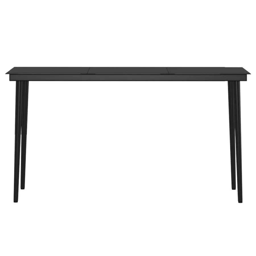 Ensemble à manger de jardin et coussins 5pcs Gris/noir - 6