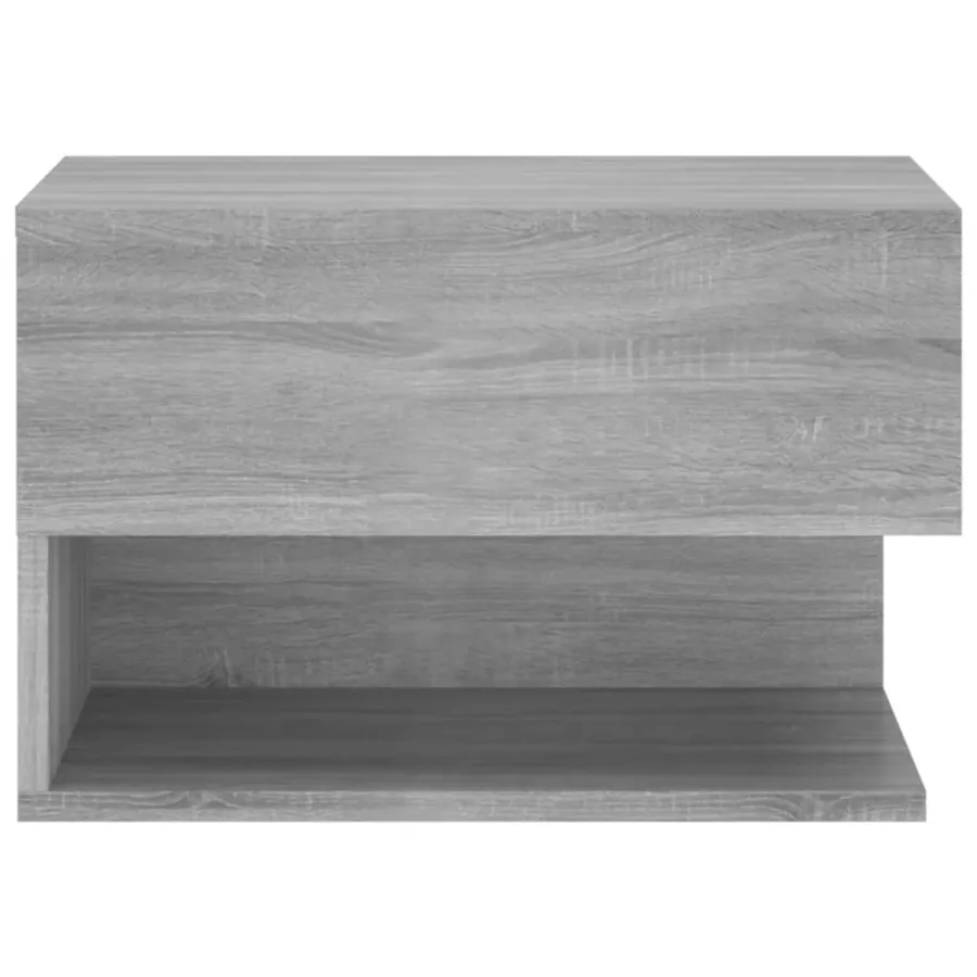 Table de chevet murale Sonoma gris - 4