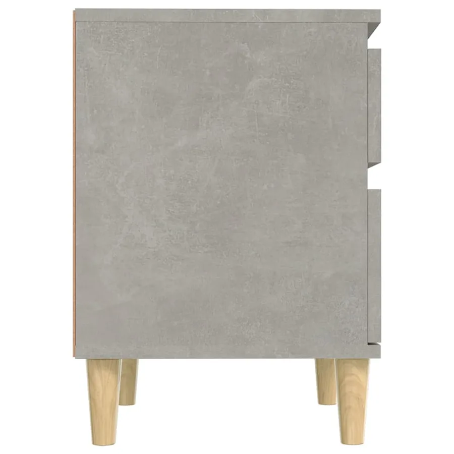 Tables de chevet 2 pcs Gris béton 40x35x50 cm - 7