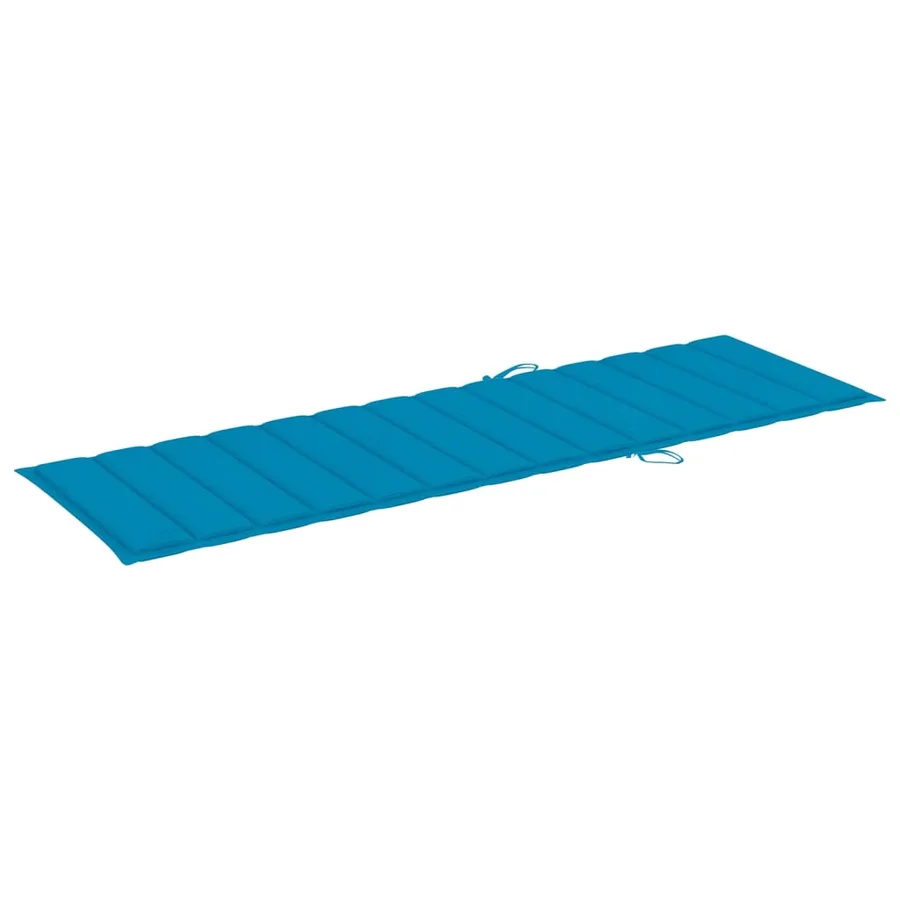 Chaise longue de jardin avec table et coussin Pin imprégné - 6