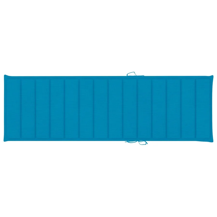 Chaise longue de jardin avec table et coussin Pin imprégné - 7