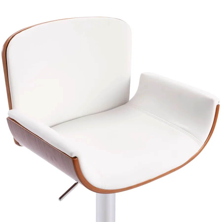 Tabouret de bar Blanc Similicuir - 6