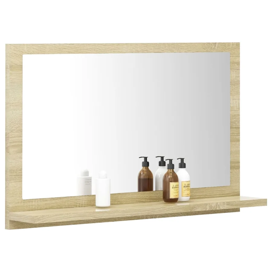 Miroir salle de bain Chêne sonoma 60x10,5x37 cm Bois ingénierie - 4