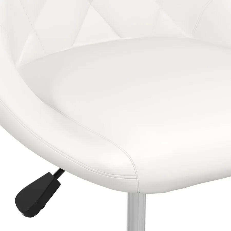 Tabouret de bar Blanc Similicuir - 5