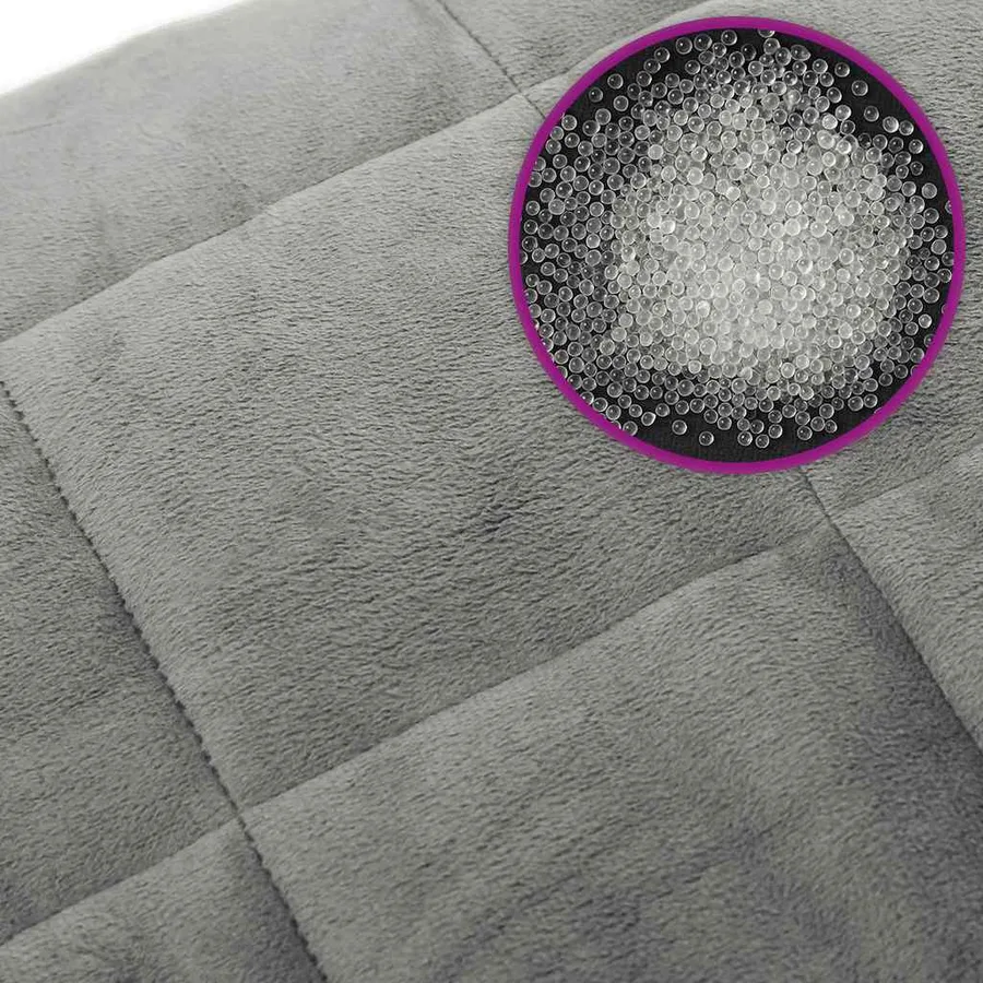 Couverture lestée Gris 220x260 cm 11 kg Tissu - 6