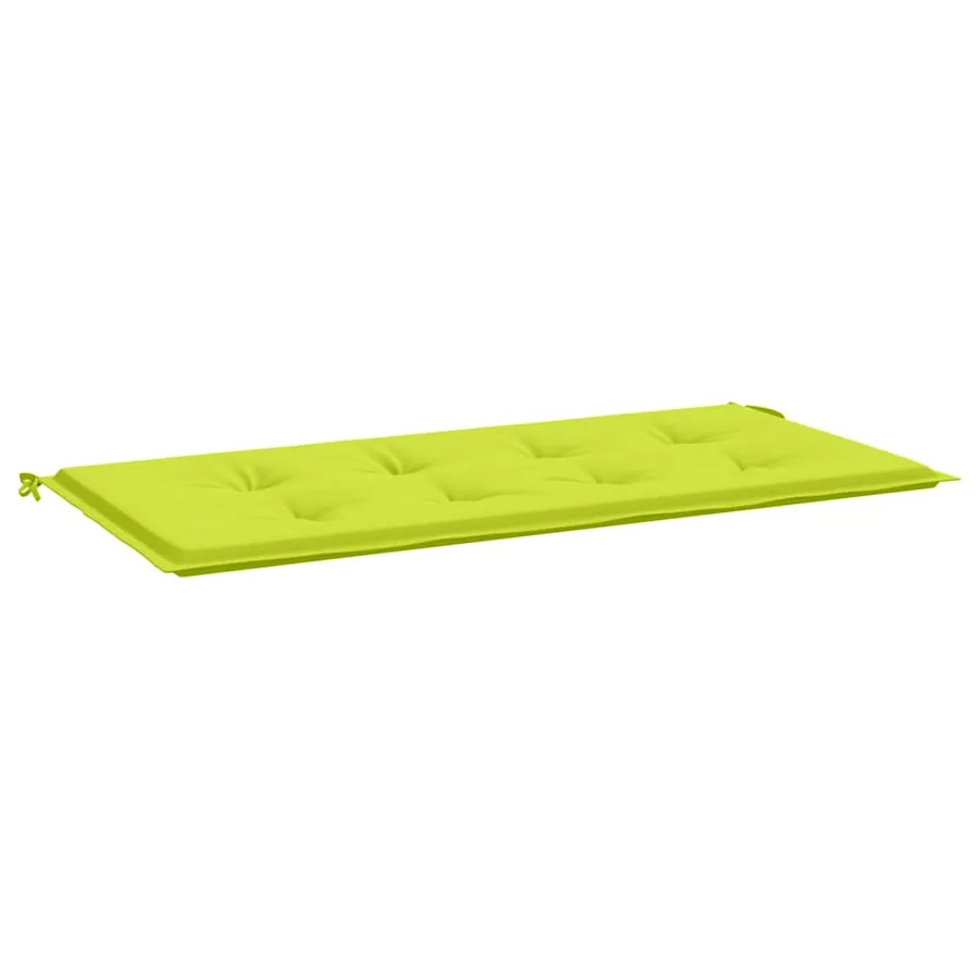 Coussin de banc de jardin vert brillant 100x50x3cm tissu oxford - 2