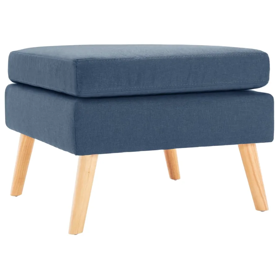 Repose-pied Bleu Tissu