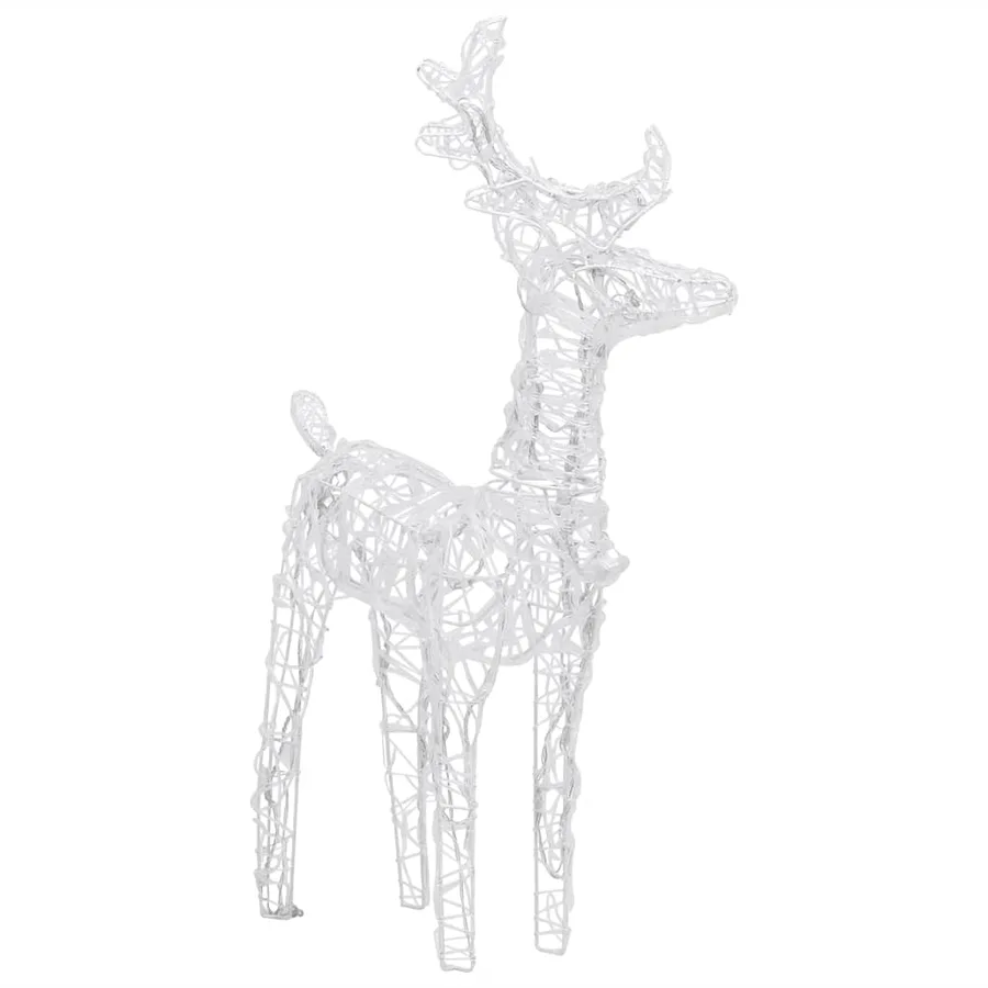 Décoration de Noël Rennes et traîneau 320 LED Acrylique - 6