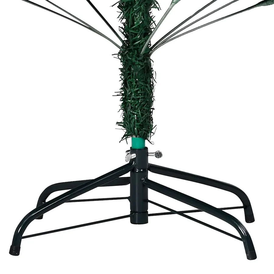 Arbre de Noël artificiel pré-éclairé et boules vert 150 cm PVC - 11