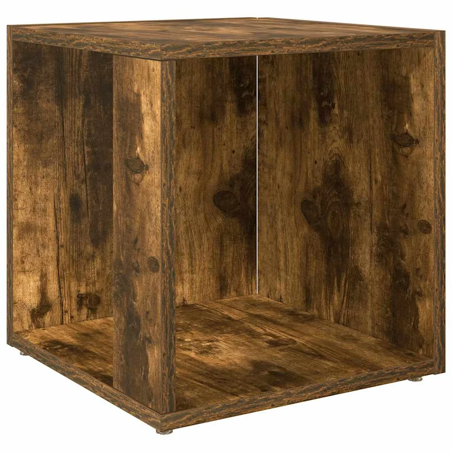 Table d'appoint Chêne fumé 33x33x34,5 cm Bois d'ingénierie - 2