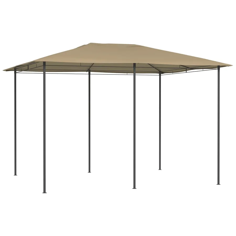 Belvédère 3x4x2,6 m Taupe 160 g/m² - 2
