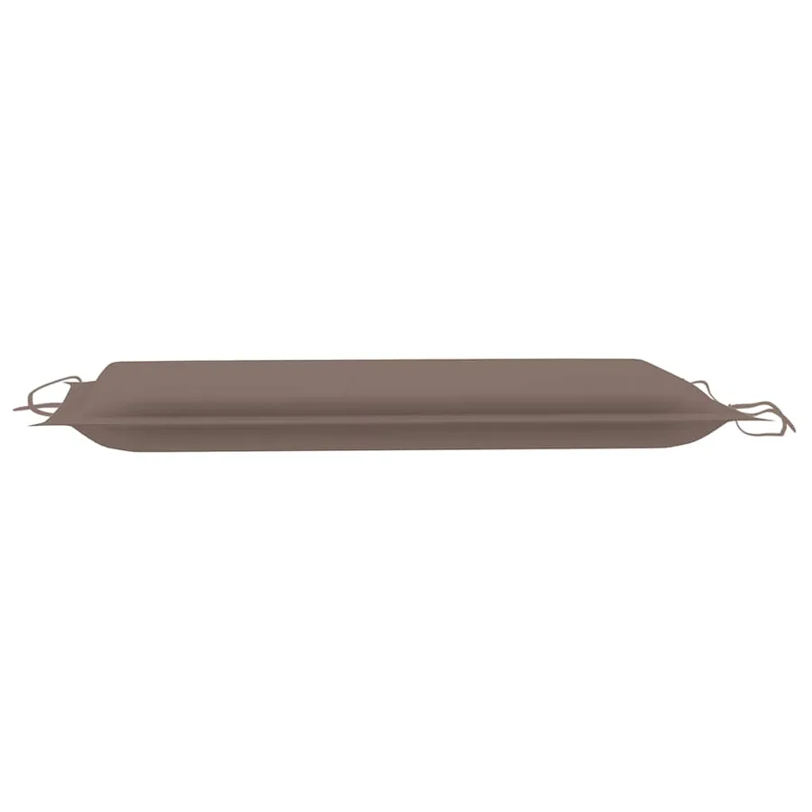 Chaise longue à bascule avec coussin Bois de teck solide - 16