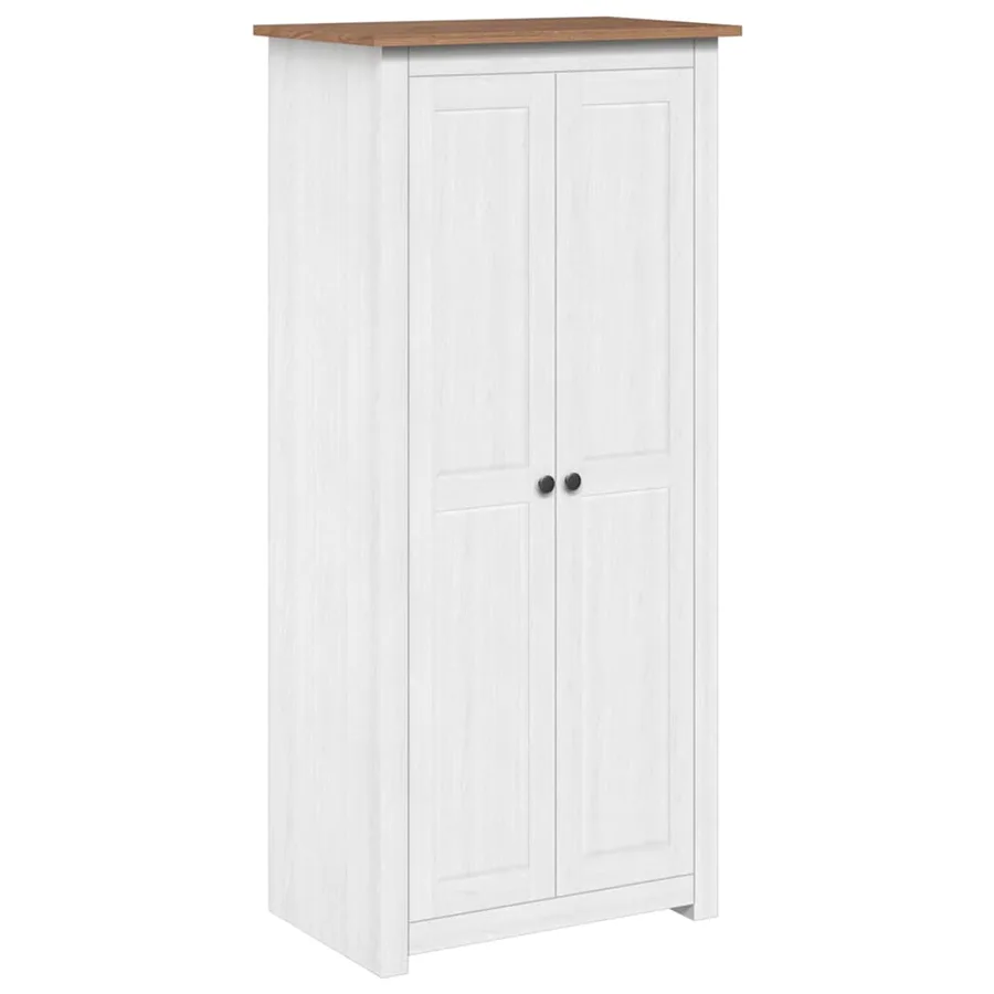 Garde-robe Blanc 80x50x171,5 cm Pin massif Assortiment Panama - 2