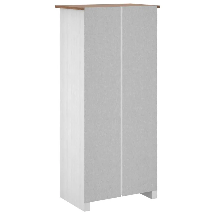 Garde-robe Blanc 80x50x171,5 cm Pin massif Assortiment Panama - 7