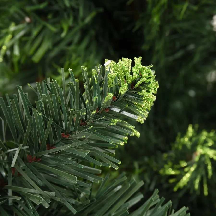 Sapin de Noël artificiel avec pommes de pin Vert 210 cm - 6