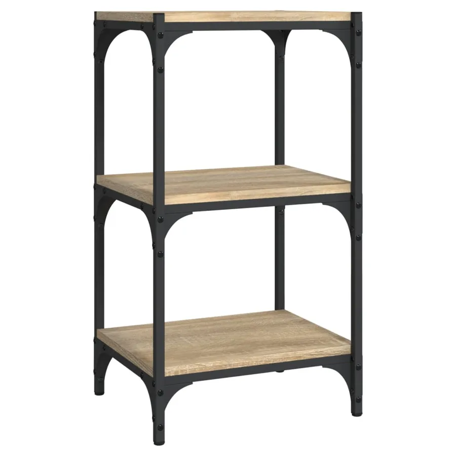 Bibliothèque Chêne Sonoma 40x33x70,5 cm Bois d'ingénierie acier - 2