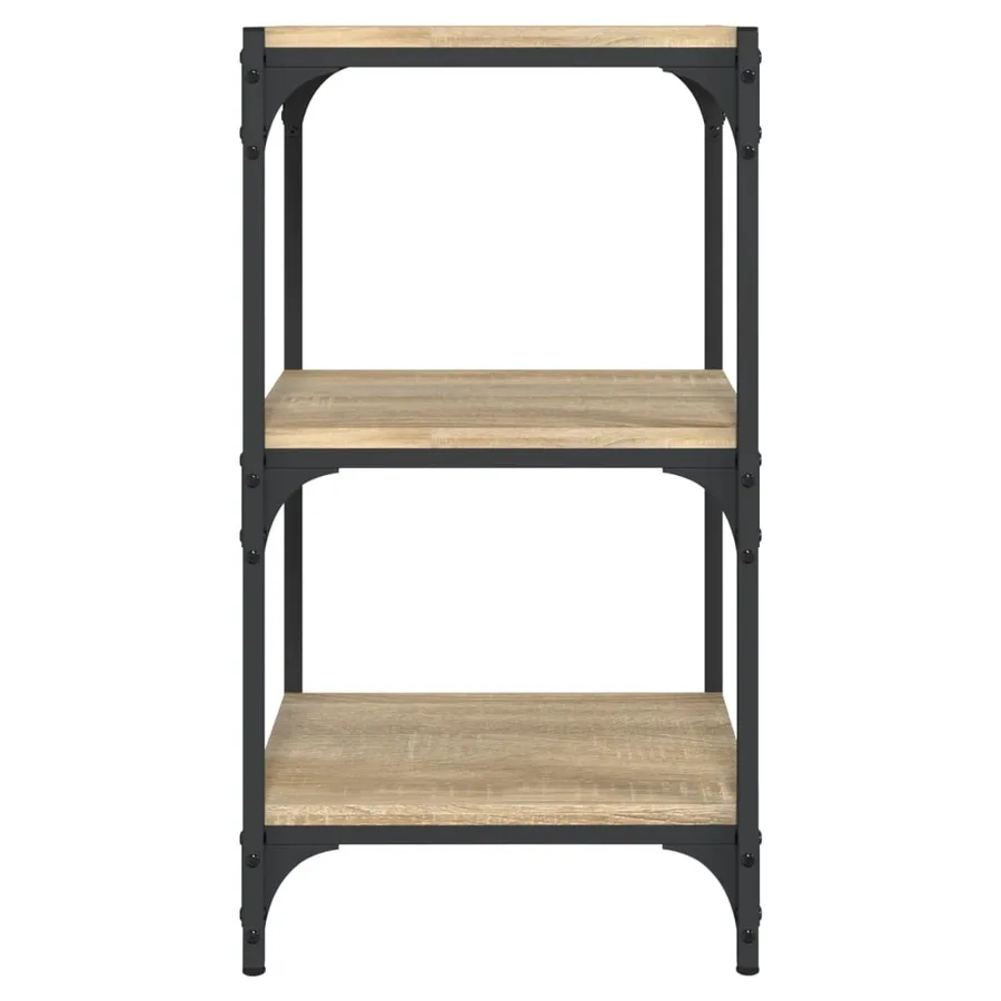 Bibliothèque Chêne Sonoma 40x33x70,5 cm Bois d'ingénierie acier - 5