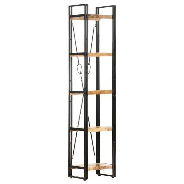 Bibliothèque à 5 niveaux 40x30x180 cm Bois de manguier massif