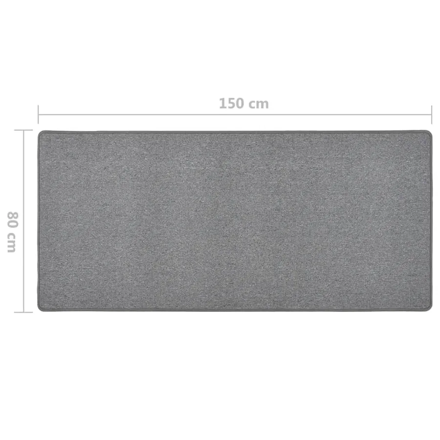 Tapis de couloir Gris foncé 80x150 cm - 7