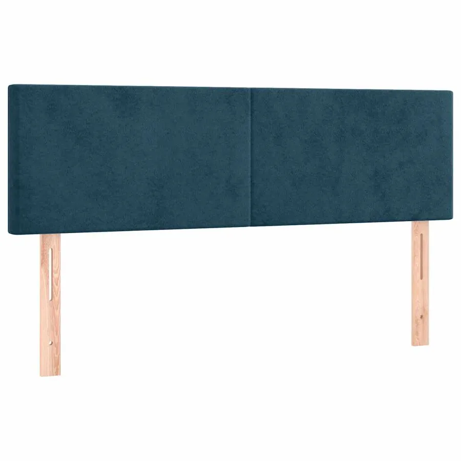 Têtes de lit Bleu foncé 144 x 5 x 78/88 cm Velours - 2