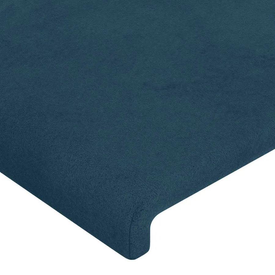Têtes de lit Bleu foncé 144 x 5 x 78/88 cm Velours - 4