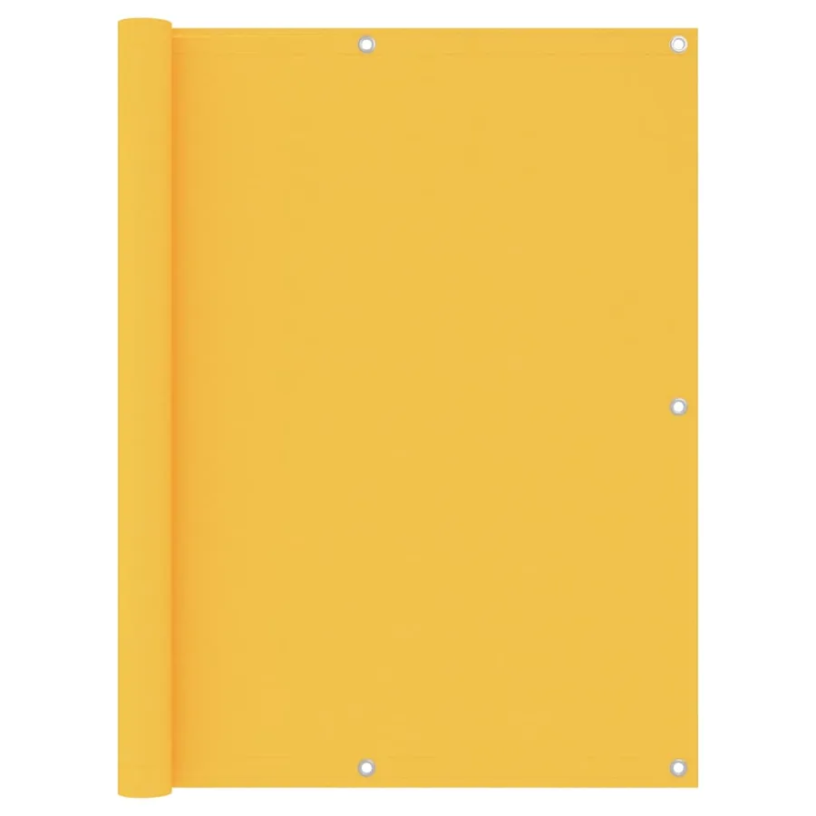Écran de balcon Jaune 120x500 cm Tissu Oxford