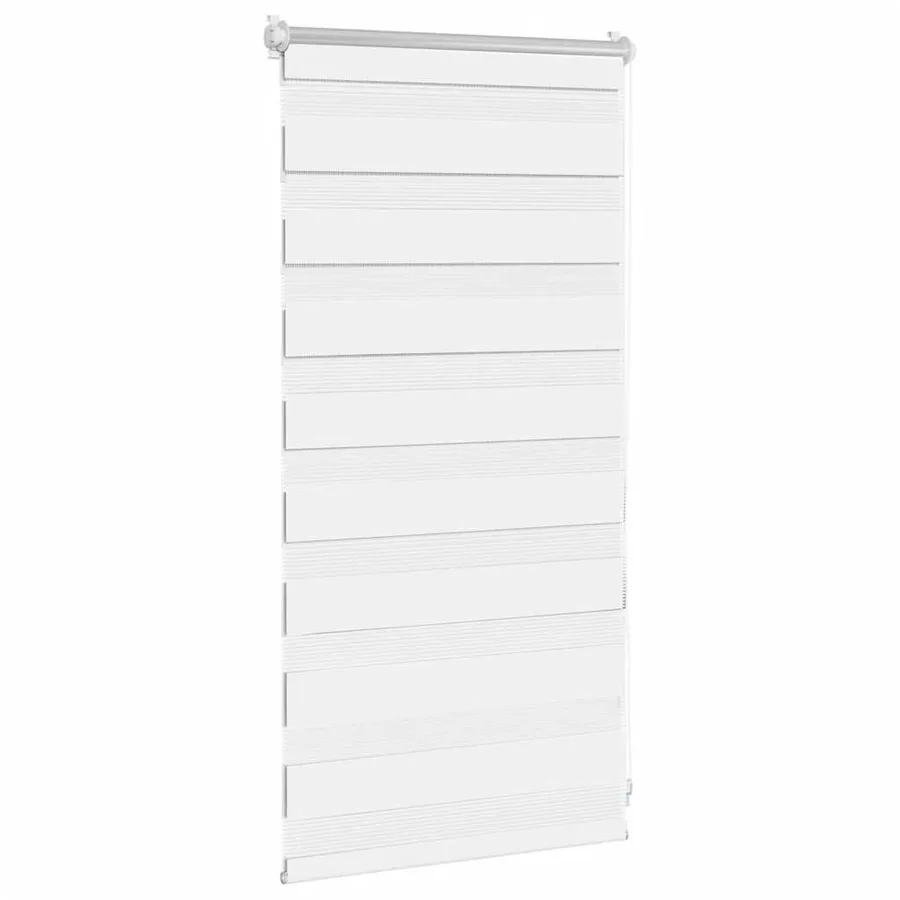 Store vénitien zébré 40,9 x 100 cm, largeur du tissu 36,7 cm, blanc - 3