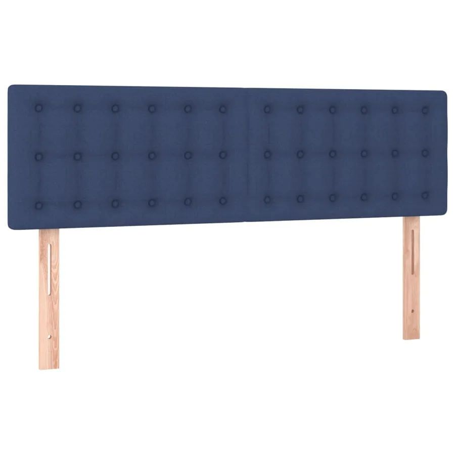 Têtes de lit Bleu 144x5x78/88 cm Tissu - 2