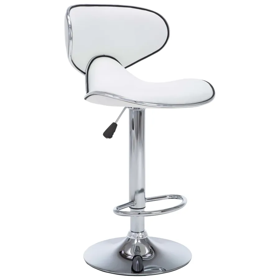 Tabourets de bar 2 pcs blanc similicuir - 3