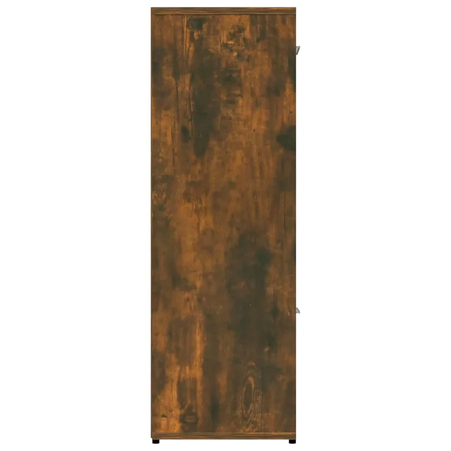 Bibliothèque Chêne fumé 90x30x90 cm Bois d'ingénierie - 7