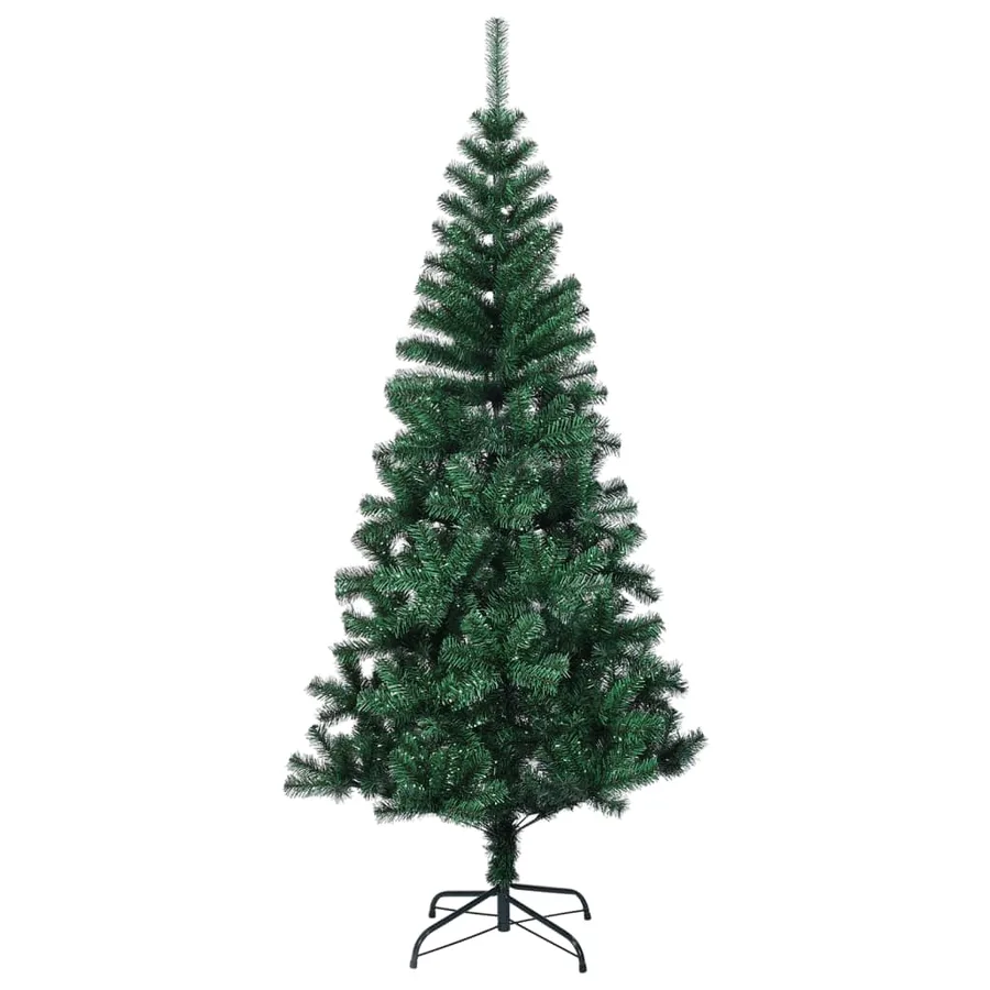 Sapin de Noël artificiel pointes iridescentes Vert 150 cm PVC - 2