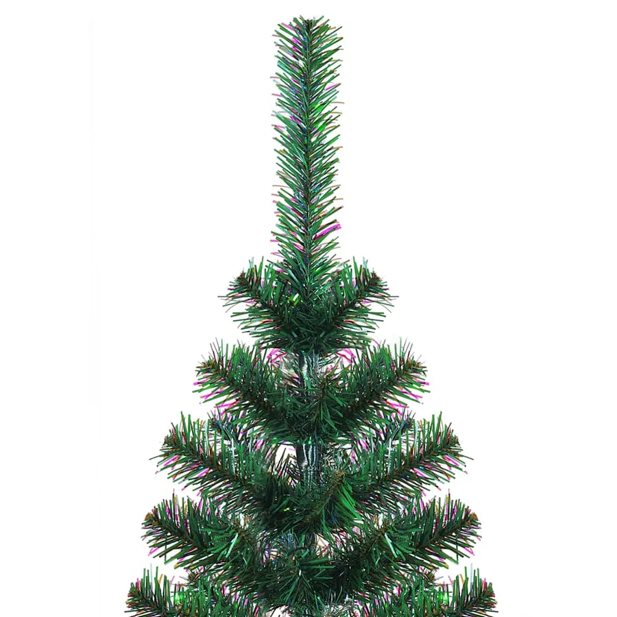 Sapin de Noël artificiel pointes iridescentes Vert 150 cm PVC - 3