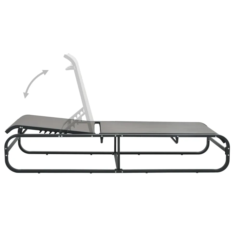 Chaise longue Aluminium et textilène - 3
