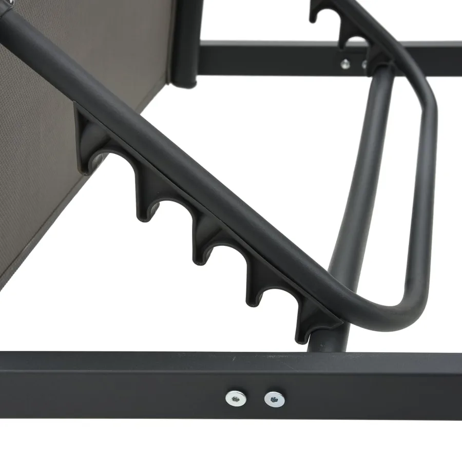 Chaise longue Aluminium et textilène - 6