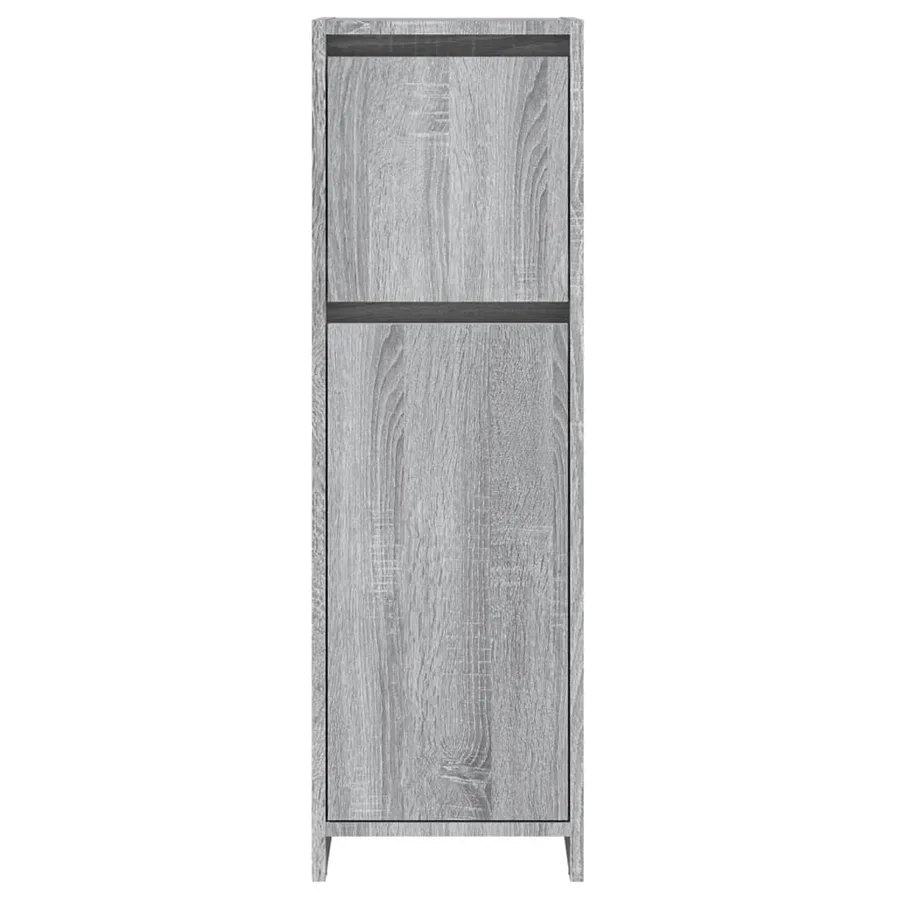 Armoire de bain Sonoma gris 30x30x95 cm Bois d'ingénierie - 3