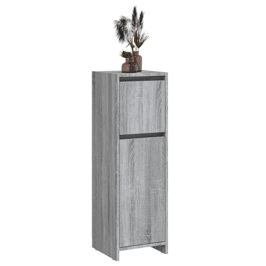 Armoire de bain Sonoma gris 30x30x95 cm Bois d'ingénierie - 8