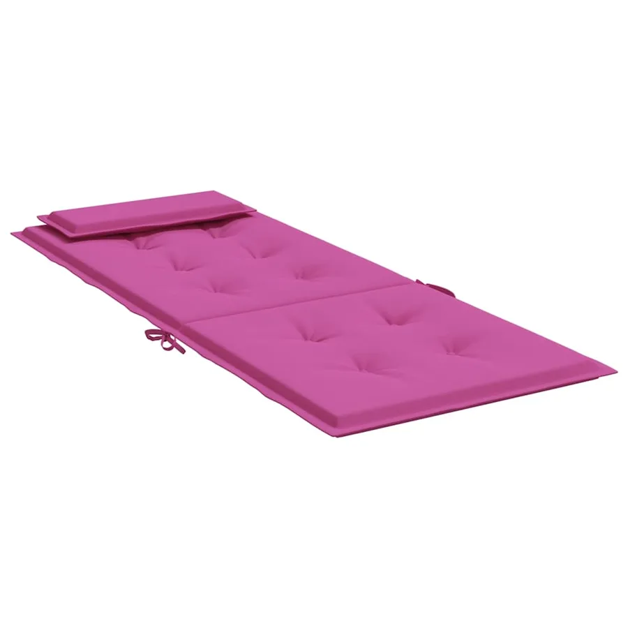 Coussins de chaise à dossier haut lot de 4 rose tissu oxford - 6