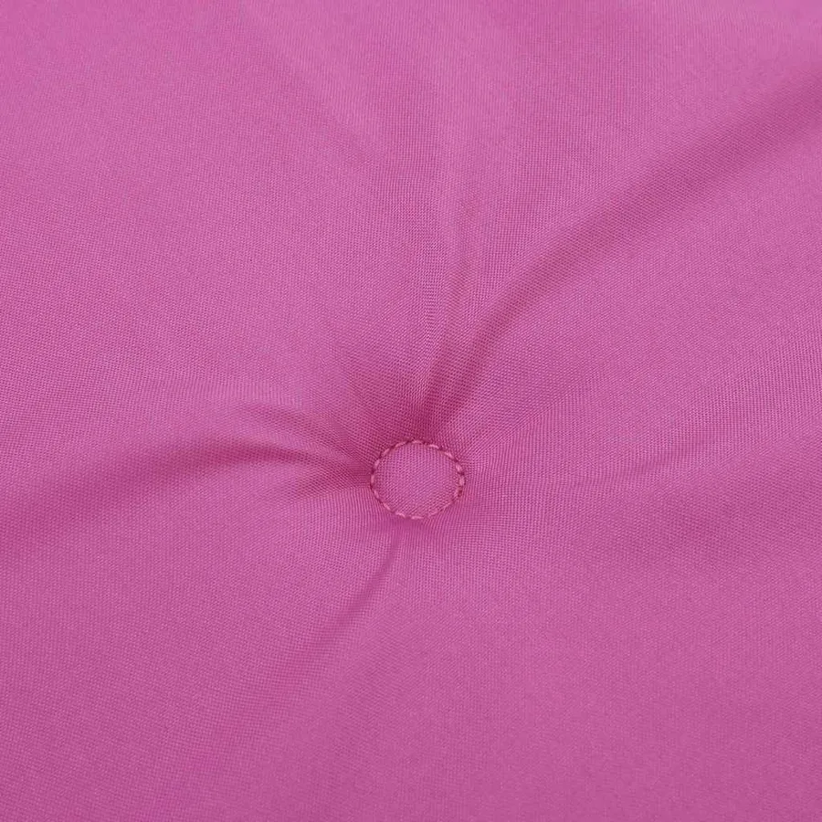 Coussins de chaise à dossier haut lot de 4 rose tissu oxford - 8