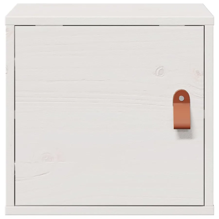 Armoires murales 2 pcs Blanc 31,5x30x30 cm Bois de pin massif - 5