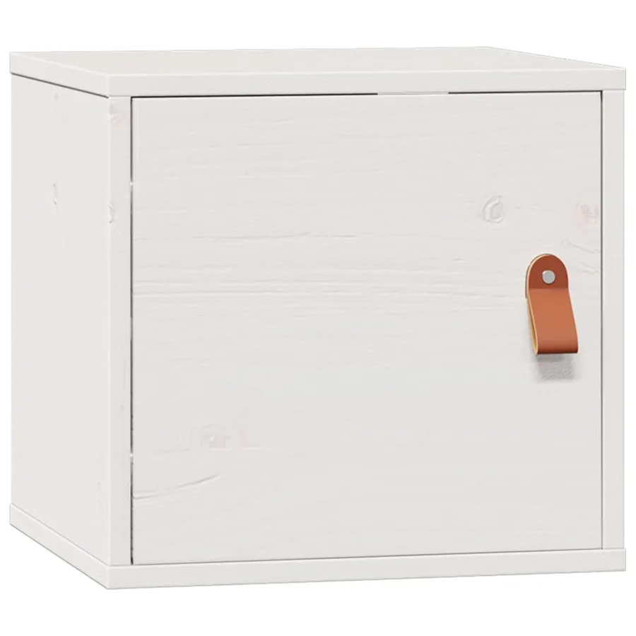Armoires murales 2 pcs Blanc 31,5x30x30 cm Bois de pin massif - 7