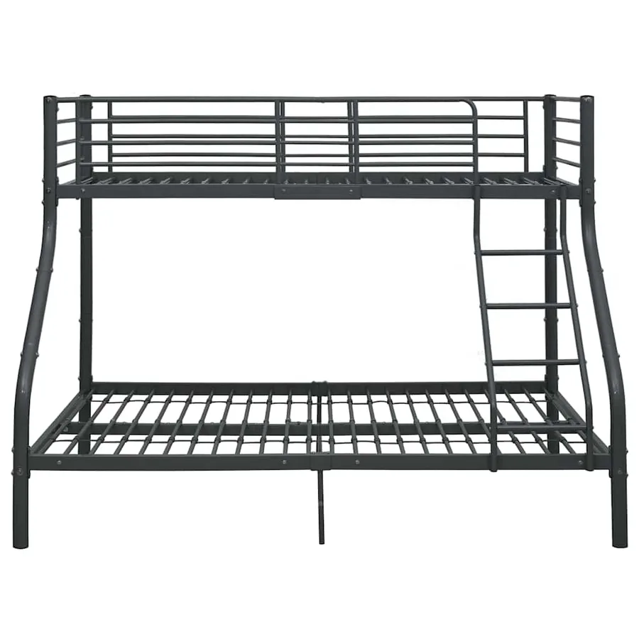 Cadre de lit superposé sans matelas noir 140x200 cm/90x200 cm - 3
