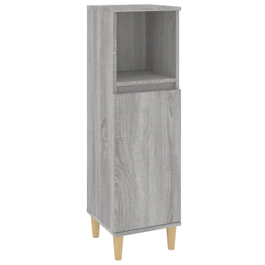 Ensemble de meubles de salle de bain 3 pcs Sonoma gris - 7