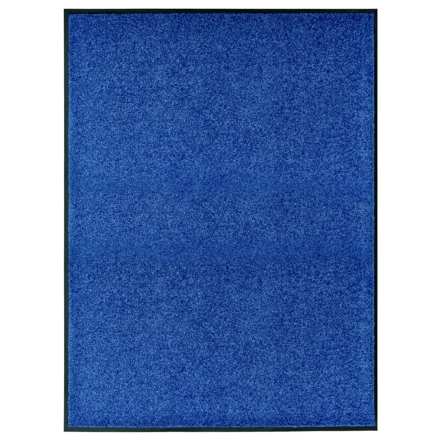 Paillasson lavable Bleu 90x120 cm