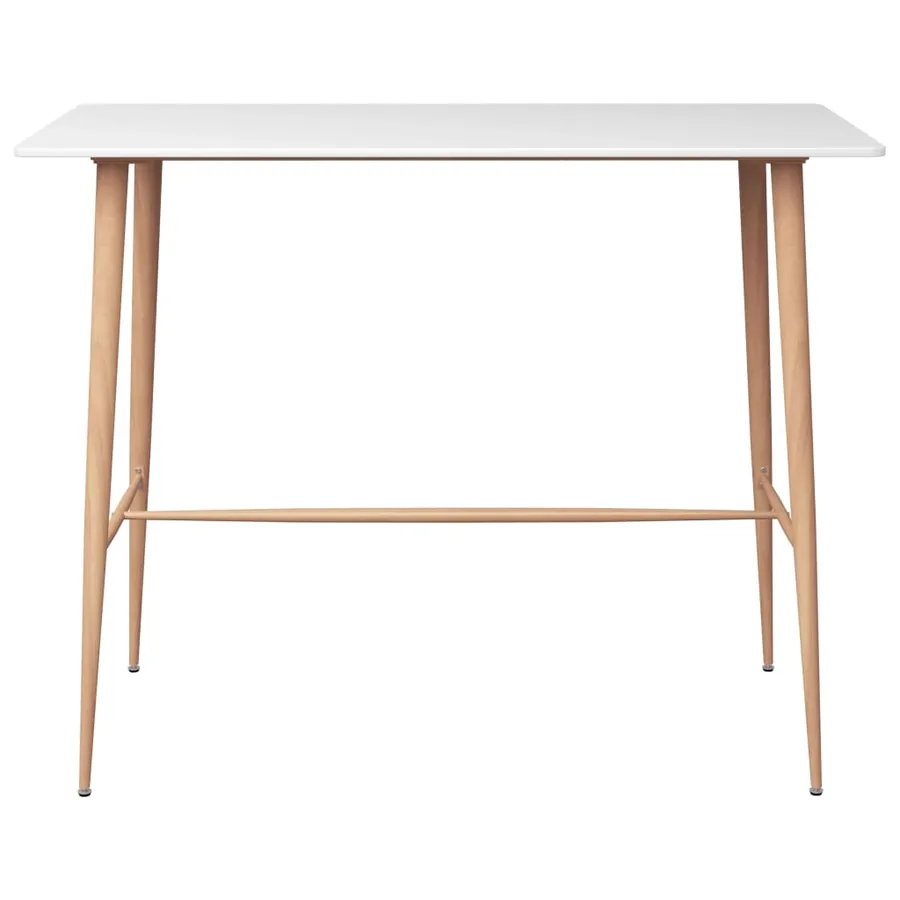 Table de bar Blanc 120x60x105 cm - 2