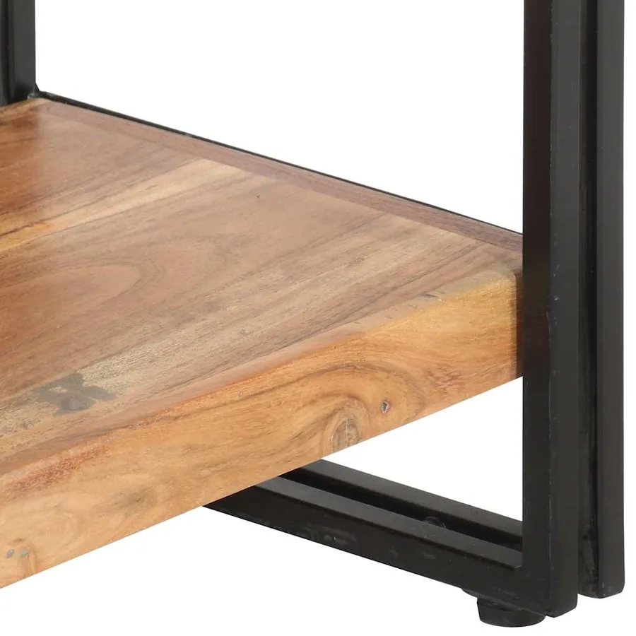 Bibliothèque à 5 niveaux 140x30x180 cm Bois d'acacia solide - 5