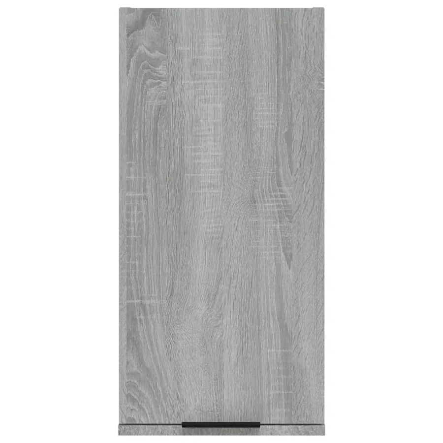 Armoire de salle de bain murale Sonoma gris 32x20x67 cm - 6