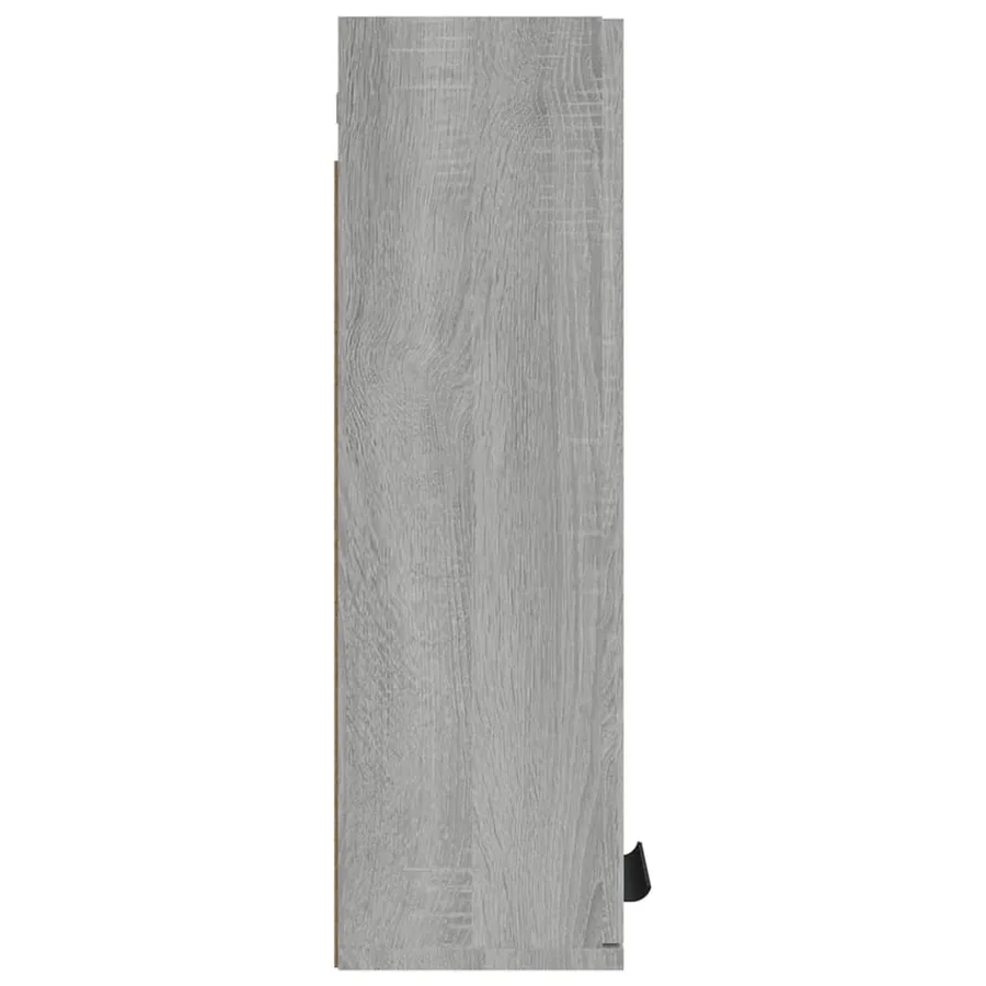 Armoire de salle de bain murale Sonoma gris 32x20x67 cm - 7