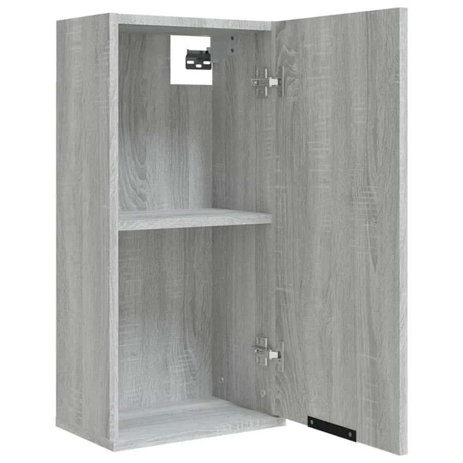 Armoire de salle de bain murale Sonoma gris 32x20x67 cm - 8